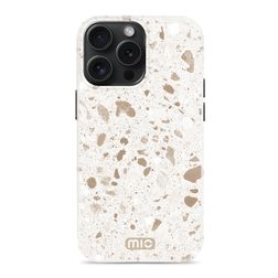 MIO iPhone 15 Pro MagSafe Plastique rigide Coque arrière - Soft Terrazzo