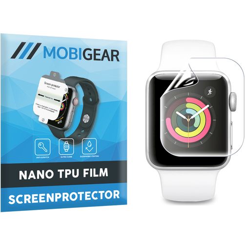 Mobigear Apple Watch - 38 mm Hydrogel TPU Protection d'écran - Compatible coque