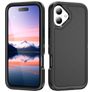 Mobigear Rugged Coque iPhone 17 Coque arrière Rigide Anti-Chocs - Noir