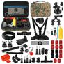 Puluz GoPro Mount Pack de Démarrage Accessoires 53 Pièces + Sac Camouflage