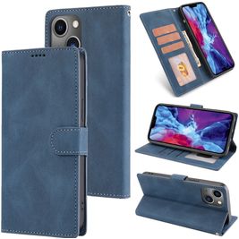 Mobigear Wallet Housse iPhone 14 Etui Porte-Monnaie - Bleu
