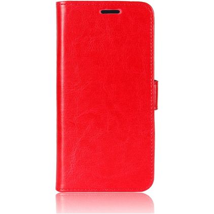 Mobigear Wallet Housse Motorola One Fusion Plus Etui Porte-Monnaie - Rouge