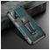Mobigear Armor Stand Samsung Galaxy A52 Plastique rigide Coque arrière Antichoc avec béquille - Vert