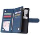 Mobigear Zipper Housse Samsung Galaxy A51 Etui Porte-Monnaie - Bleu