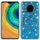 Mobigear Glitter Coque Huawei Mate 30 Coque arrière Rigide - Bleu