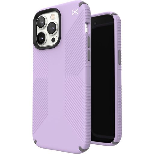 Speck Presidio2 Grip Coque iPhone 14 Pro Max Coque arrière Rigide Anti-Chocs - Spring Purple