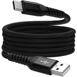 Mobiparts Magnetic Braided - Câble USB-C vers USB-A 1 mètre - Black