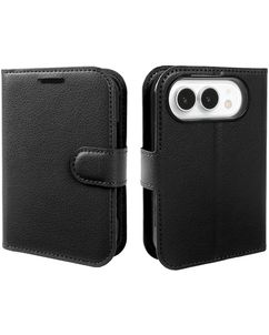 Mobigear Classic iPhone Duo Étui Portefeuille - Noir