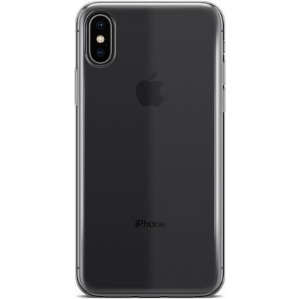 Mobigear Basics Coque Transparente iPhone XS Max Coque arrière en TPU Souple - Transparent