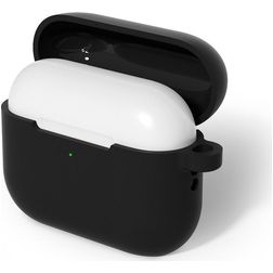 Mobigear Colors Coque Apple AirPods Pro 3 en Silicone Souple - Noir