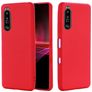 Mobigear Rubber Touch Coque Sony Xperia 1 III Coque arrière en Silicone - Rouge