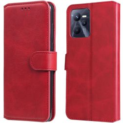 Mobigear Wallet Housse Realme C35 Etui Porte-Monnaie - Rouge