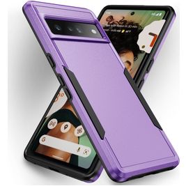 Mobigear Heavy Armor Coque Google Pixel 7 Pro Coque arrière Rigide Anti-Chocs - Violet