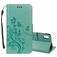 Mobigear Flowers Housse iPhone XR Etui Porte-Monnaie - Turquoise