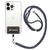 Mobigear Lanyard - Cordon de téléphone universel ajustable - Noir / Gris