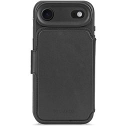 Decoded Detachable Wallet Housse iPhone Air MagSafe Etui avec Coque Détachable en Cuir Véritable Porte-Monnaie - Noir