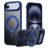 Mobigear Frosted Mag Coque iPhone Air MagSafe Coque arrière Rigide avec Support Amovible - Bleu