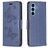 Mobigear Butterfly Housse Samsung Galaxy A54 Etui Porte-Monnaie - Bleu