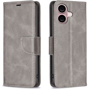 Mobigear Excellent Housse iPhone 16 Plus Etui Porte-Monnaie - Gris