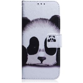 Mobigear Design Housse Samsung Galaxy A21 Etui Porte-Monnaie - Panda