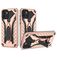 Mobigear Armor Stand Samsung Galaxy A03 Plastique rigide Coque arrière Antichoc avec béquille - Rose doré