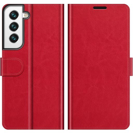 Mobigear Wallet Housse Samsung Galaxy S22 Etui Porte-Monnaie - Rouge