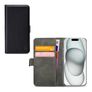 Mobilize Classic Gelly Wallet Housse iPhone 15 Etui Porte-Monnaie - Noir