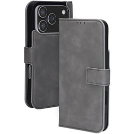 Mobiparts Classic Wallet Housse iPhone 17 Pro MagSafe Etui - Granite Grey