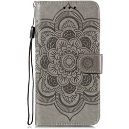 Mobigear Mandala Housse Huawei P40 Etui Porte-Monnaie - Gris