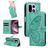 Mobigear Butterfly Housse OnePlus 15 Etui Porte-Monnaie - Vert