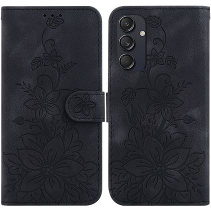 Mobigear Clover Housse Samsung Galaxy M55 Etui Porte-Monnaie - Noir