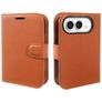 Mobigear Classic Housse iPhone Duo Etui Porte-Monnaie - Marron