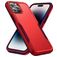 Mobigear Heavy Armor Coque iPhone 14 Pro Coque arrière Rigide Anti-Chocs - Rouge