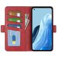 Mobigear Slim Magnet Housse OPPO Reno 7 4G Etui Porte-Monnaie - Rouge