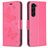 Mobigear Butterfly Housse Samsung Galaxy S24 Plus Etui Porte-Monnaie - Rouge