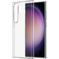 Mobigear Basics Coque Transparente Samsung Galaxy S24 Ultra Coque arrière en TPU Souple - Transparent