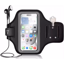Mobigear Go Active Brassard Téléphone Motorola Moto G9 Plus Brassard Coque de Sport en Neoprène - Noir