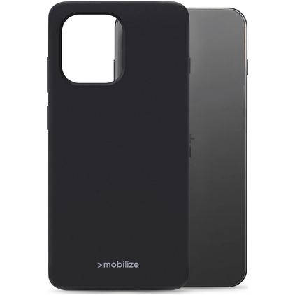 Mobilize Rubber Gelly Coque OnePlus 15 Coque arrière en TPU Souple - Noir
