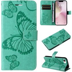 Mobigear Butterfly Housse iPhone 17e Etui Porte-Monnaie - Vert