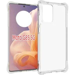 Mobigear Cushion Coque Transparente Motorola Moto G85 Coque arrière en TPU Souple - Transparent