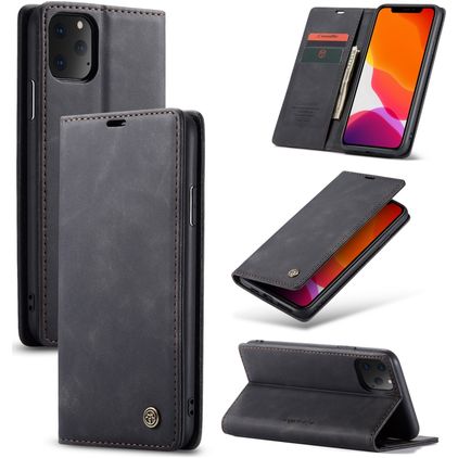 Caseme 013 Housse iPhone 11 Pro Etui Porte-Monnaie - Noir