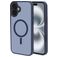 Mobiparts Hardcover Coque iPhone 16 Plus MagSafe Coque arrière Rigide - Satin Blue