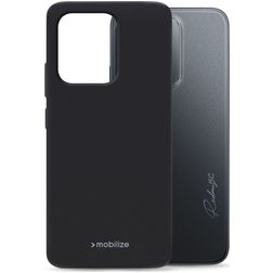 Mobilize Rubber Gelly Coque Xiaomi Redmi 15C Coque arrière en TPU Souple - Noir