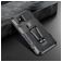 Mobigear Armor Stand Coque iPhone 12 Coque arrière Rigide Anti-Chocs avec Support Amovible - Gris