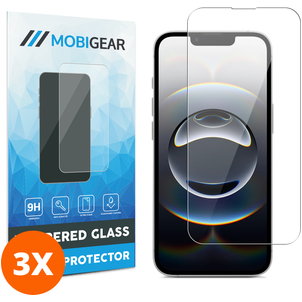 Mobigear iPhone 17e Verre trempé Protection d'écran - Compatible Coque (Lot de 3)