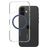 CARE by PanzerGlass Urban Combat iPhone 16 MagSafe Plastique rigide Coque arrière - Transparent / Bleu