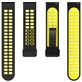 Mobigear Sport Plus Mag Bracelet Silicone Smartwatch Fermeture magnétique - Connexion universelle de 22 mm - Noir / Jaune