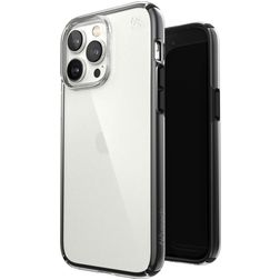 Speck Presidio Perfect Clear Geo Coque iPhone 14 Pro Max Coque arrière Rigide Anti-Chocs - Transparent / Noir