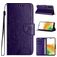 Mobigear Flowers Housse Samsung Galaxy A55 Etui Porte-Monnaie - Violet