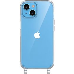 Mobigear Mix & Match Transparent iPhone 15 TPU souple Coque avec cordon - Transparent
